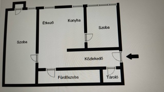 Eladó téglalakás, Debrecenben 54.9 M Ft, 2 szobás