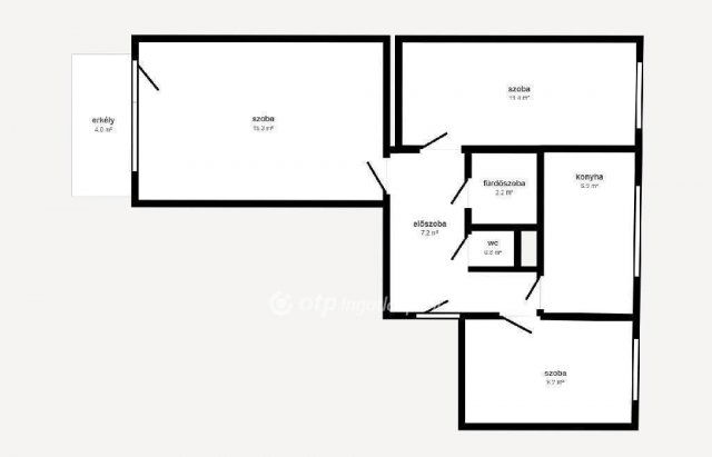 Eladó panellakás, Nyíregyházán 39.9 M Ft, 3 szobás