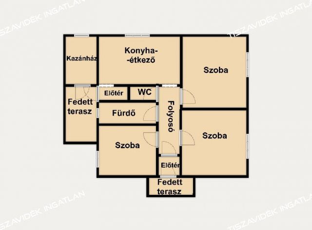 Eladó családi ház, Kőteleken 16.99 M Ft, 3 szobás