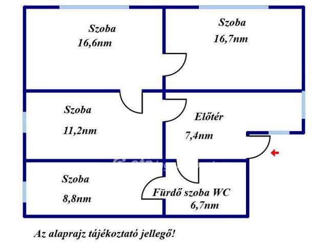 Eladó családi ház, Jánoshidán 5.8 M Ft, 2+2 szobás