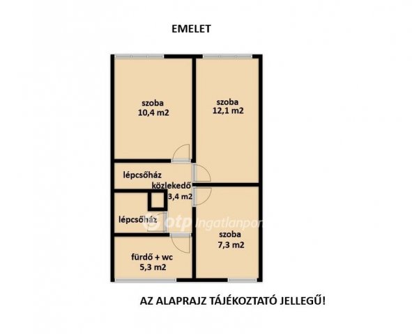 Eladó téglalakás, Zircen 59.99 M Ft, 4+1 szobás