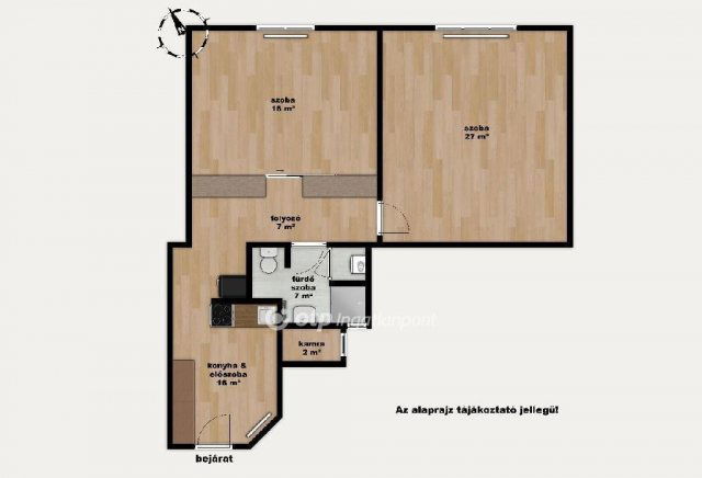 Eladó téglalakás, Budapesten, VIII. kerületben 88 M Ft, 2 szobás