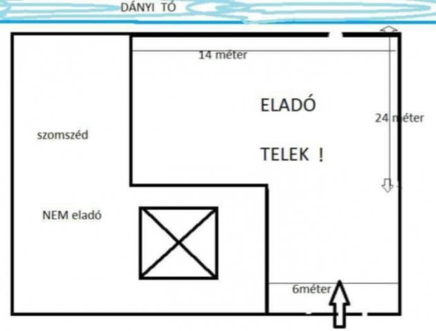 Eladó telek, Dányon 12.5 M Ft / költözzbe.hu