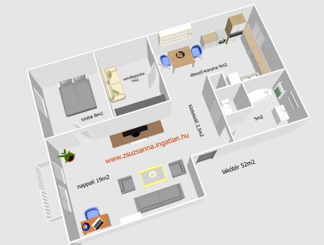 Eladó téglalakás, Szekszárdon 47 M Ft, 1+2 szobás