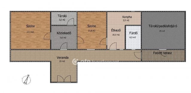Eladó családi ház, Makádon 18.5 M Ft, 2 szobás