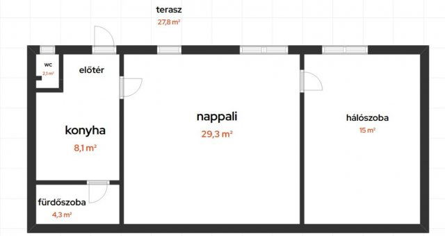 Eladó téglalakás, Budapesten, XV. kerületben 65 M Ft, 2 szobás