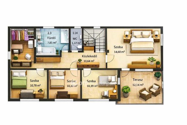 Eladó ikerház, Budapesten, XX. kerületben 169.9 M Ft, 6 szobás