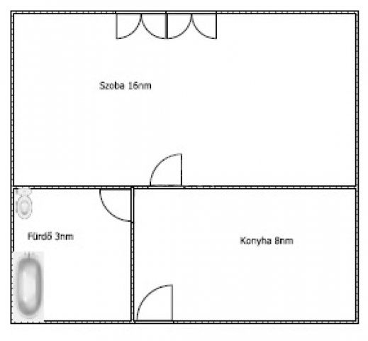 Eladó téglalakás, Budapesten, XV. kerületben 28 M Ft, 1 szobás