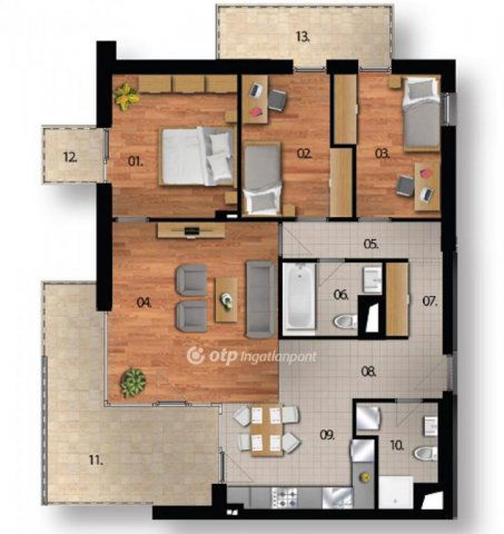 Eladó téglalakás, Budapesten, XI. kerületben 134.314 M Ft