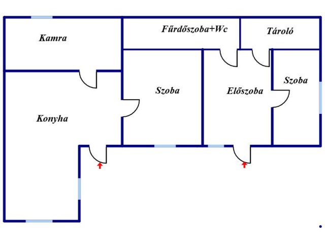 Eladó családi ház, Abasáron 15 M Ft, 1+2 szobás