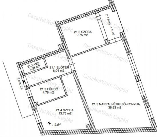 Eladó téglalakás, Szolnokon 83.9 M Ft, 3 szobás