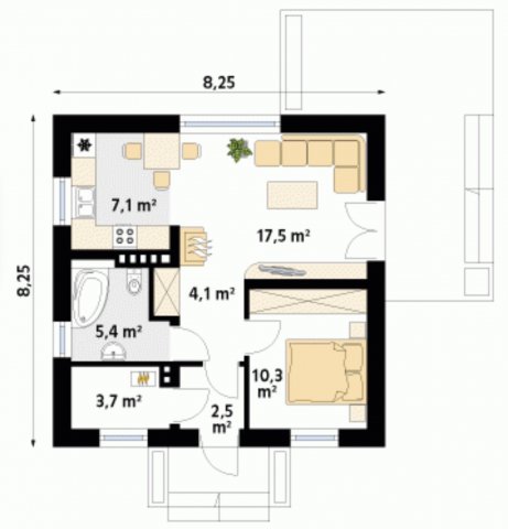 Eladó családi ház, Balatonszabadiban 62.5 M Ft, 2 szobás