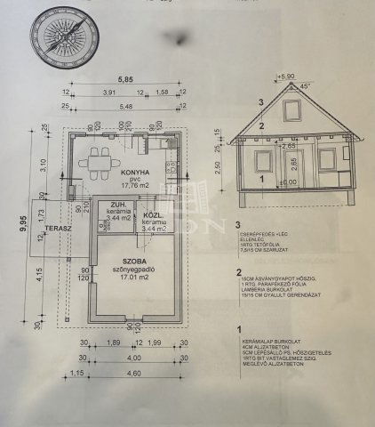 Eladó családi ház, Szigetbecsén 34.99 M Ft, 3 szobás