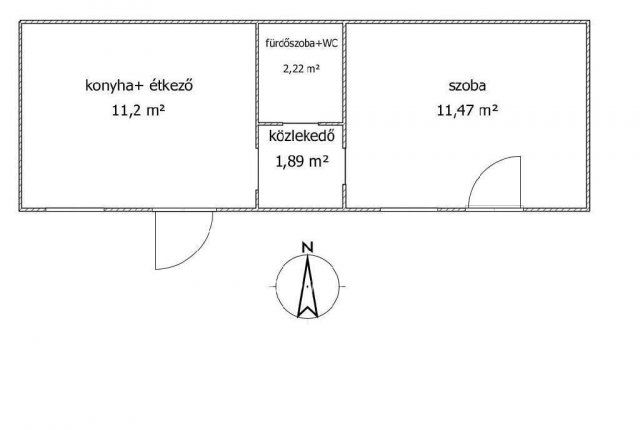 Eladó családi ház, Pécsett 25 M Ft, 1 szobás