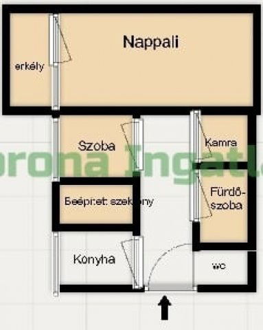 Eladó téglalakás, Nyíregyházán, Kert utcában 33.5 M Ft