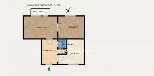 Eladó téglalakás, Budapesten, VI. kerületben 69.9 M Ft, 2 szobás