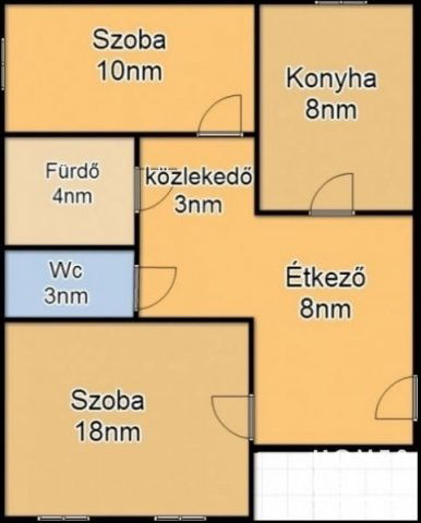 Eladó téglalakás, Szegeden 65 M Ft, 1+1 szobás