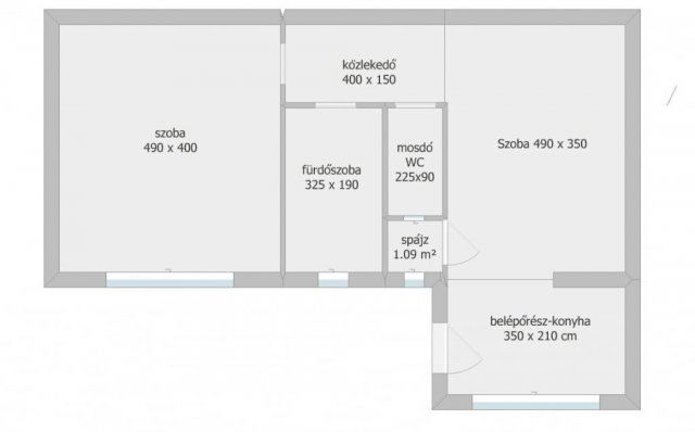 Eladó téglalakás, Salgótarjánban 9.8 M Ft, 2 szobás