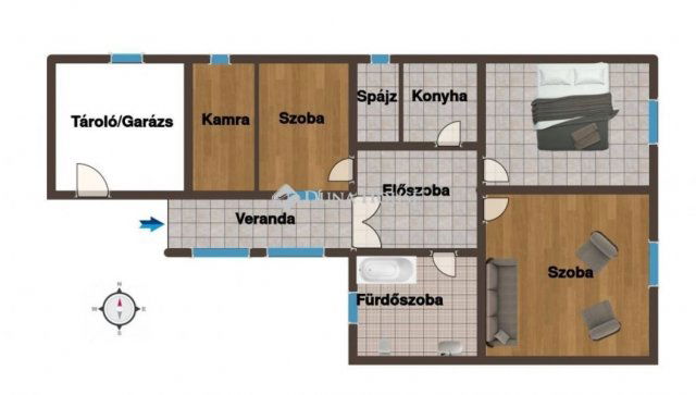 Eladó családi ház, Szilvágyon 38 M Ft, 3 szobás