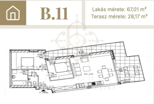 Eladó téglalakás, Balatonlelleén 103.306 M Ft, 3 szobás