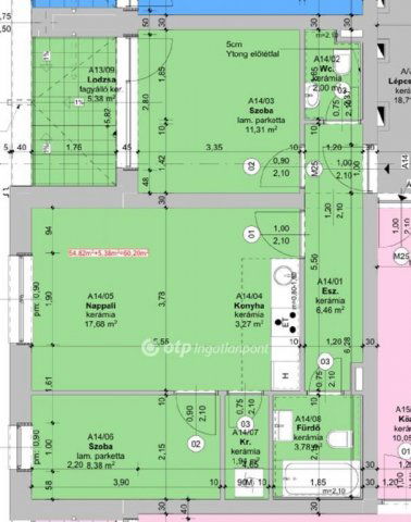 Eladó téglalakás, Szegeden 72.842 M Ft, 2+1 szobás