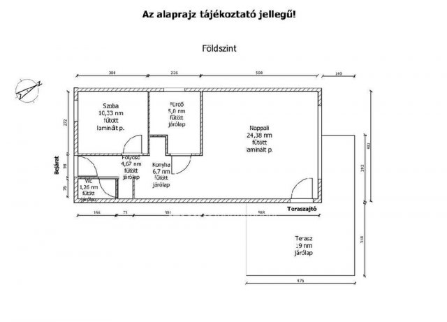 Eladó téglalakás, Abdaon 79 M Ft, 1+2 szobás