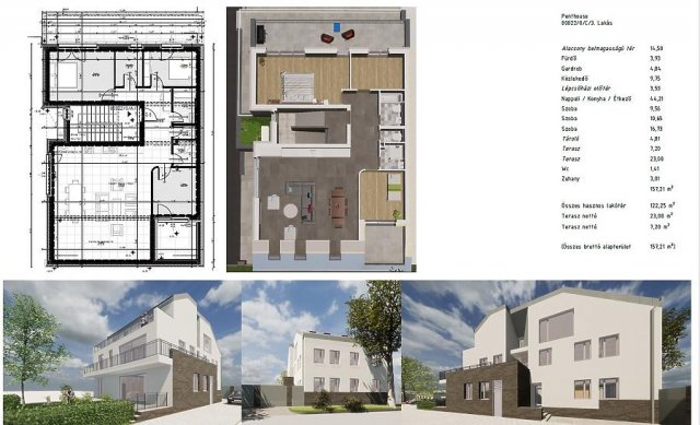 Eladó téglalakás, Budapesten, XV. kerületben 175 M Ft, 4 szobás