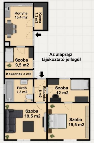 Eladó családi ház, Szatymazon, József Attila utcában 45 M Ft