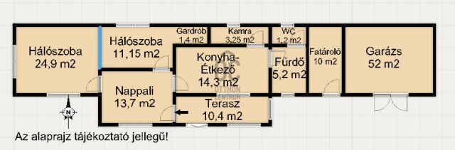 Eladó családi ház, Szepetneken 39.9 M Ft, 2 szobás