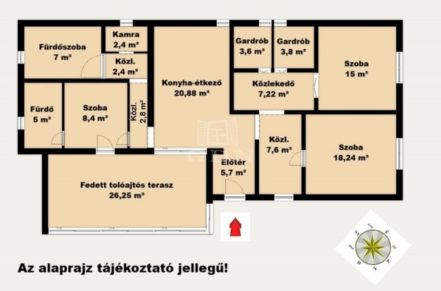 Eladó családi ház, Üllőn 79.9 M Ft, 3 szobás