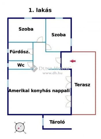 Eladó ikerház, Dabason 71.9 M Ft, 3 szobás / költözzbe.hu