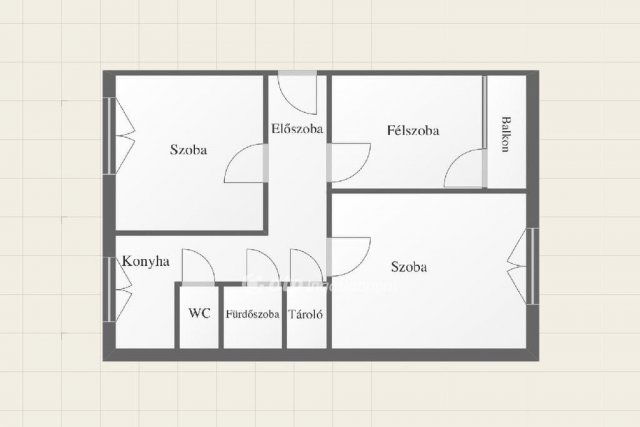 Eladó panellakás, Miskolcon 39.5 M Ft, 2+1 szobás