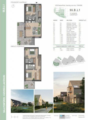 Eladó téglalakás, Balatonfüreden, Vadvirág utcában 196 M Ft