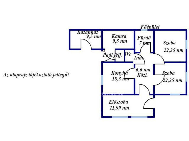Eladó családi ház, Füzesgyarmaton 14 M Ft, 2 szobás