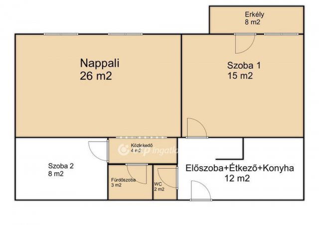 Eladó téglalakás, Nyíregyházán 69.9 M Ft, 3 szobás