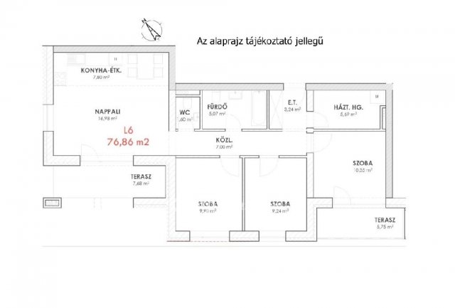 Eladó téglalakás, Győrújbaráton 84.9 M Ft, 1+3 szobás