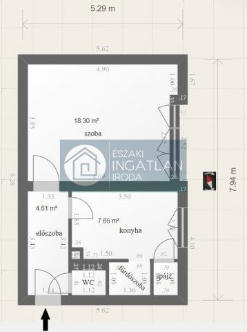 Eladó téglalakás, Kazincbarcikán, Építők útján 10.5 M Ft