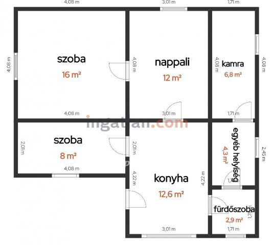 Eladó családi ház, Cibakházán 4.9 M Ft, 2 szobás