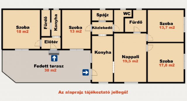 Eladó családi ház, Kiskunhalason 54.9 M Ft, 5 szobás