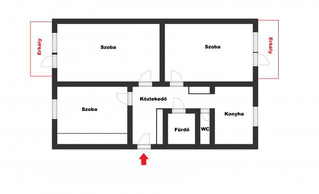 Eladó téglalakás, Tiszaújvárosban, Építők útján 43 M Ft