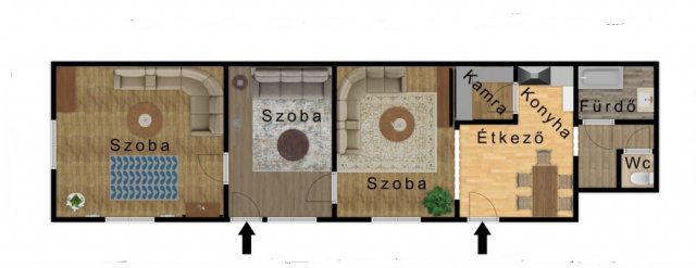 Eladó családi ház, Sajóvámoson 29.9 M Ft, 3+1 szobás