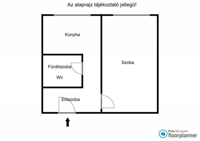 Eladó panellakás, Kecskeméten 29.99 M Ft, 1 szobás
