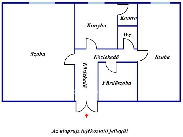 Eladó téglalakás, Kunszentmártonban 20 M Ft, 2 szobás