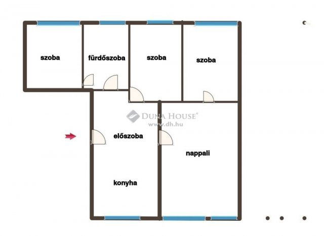 Eladó téglalakás, Debrecenben 69.9 M Ft, 4 szobás
