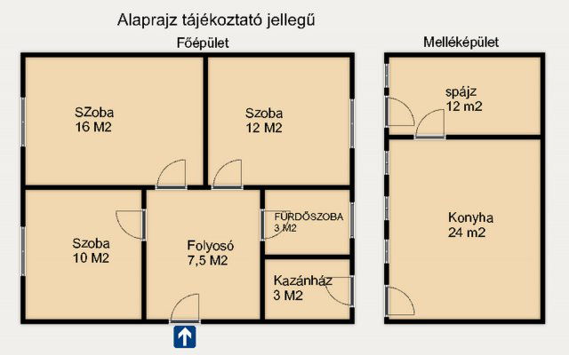 Eladó családi ház, Balotaszálláson 22.5 M Ft, 3 szobás