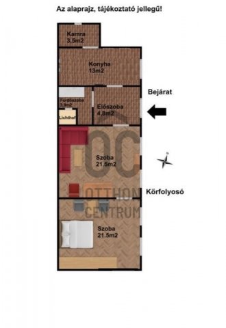 Eladó téglalakás, Budapesten, VII. kerületben 77.7 M Ft