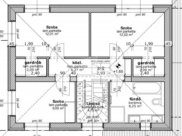 Eladó sorház, Gyöngyösön 86.9 M Ft, 4 szobás