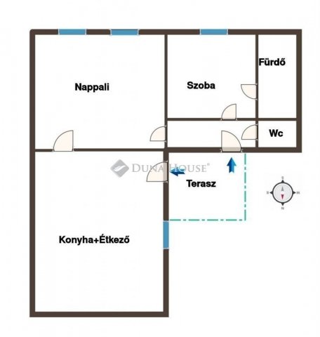 Eladó családi ház, Egyházashetyén 37.3 M Ft, 2 szobás