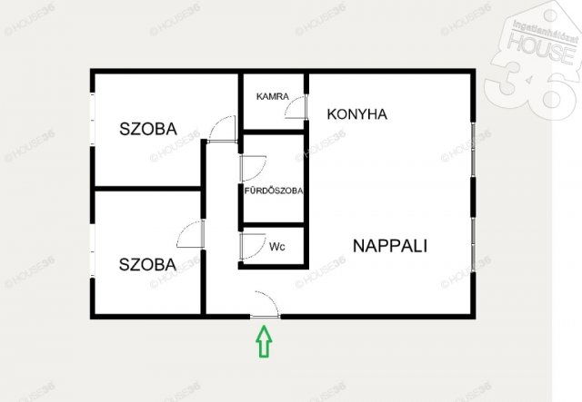 Eladó téglalakás, Kecskeméten 57.9 M Ft, 3 szobás