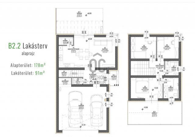 Eladó ikerház, Debrecenben 180.4 M Ft, 4 szobás